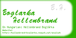 boglarka hellenbrand business card